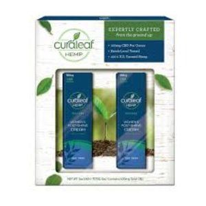 Curaleaf Womens Post Shave Cream, 2 pk.
